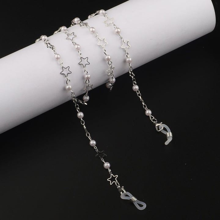 Pearl and Metal Eyewear Holder Chain Kalsten