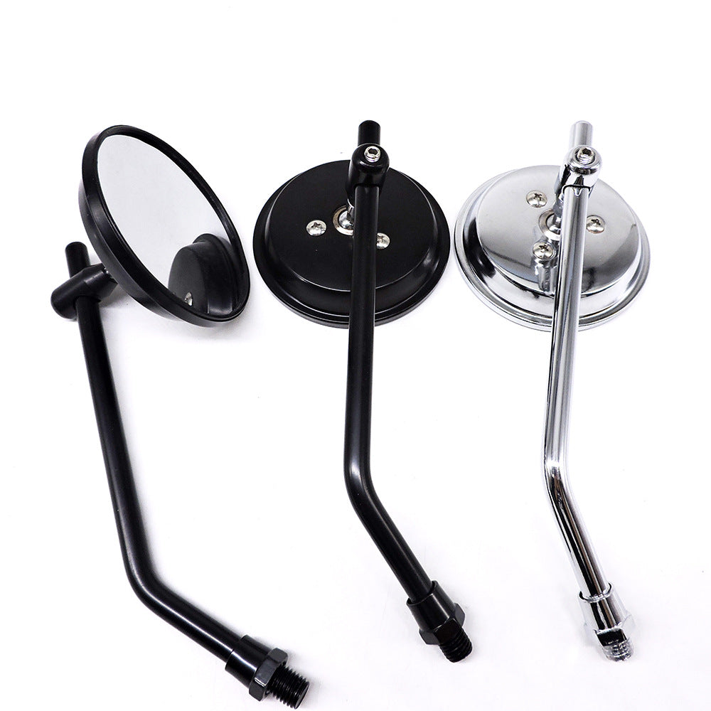 adjustable chrome motorcycle handlebar rearview mirrors with universal clamp mounts Kalsten