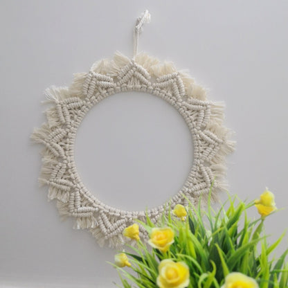 Decorative Macrame Wall Mirror Acalora