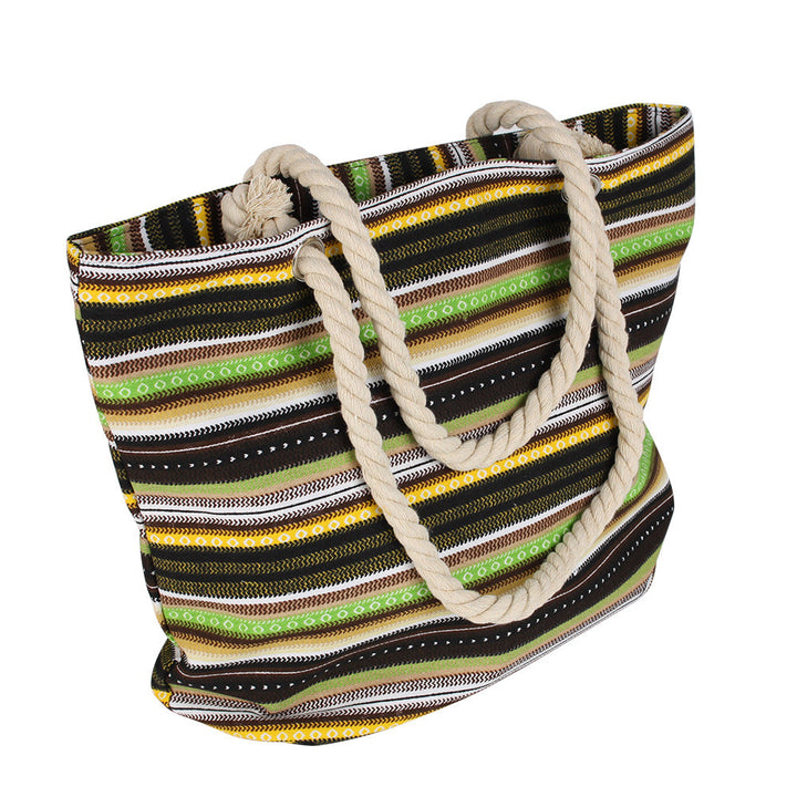Colorful cotton striped bag Kalsten