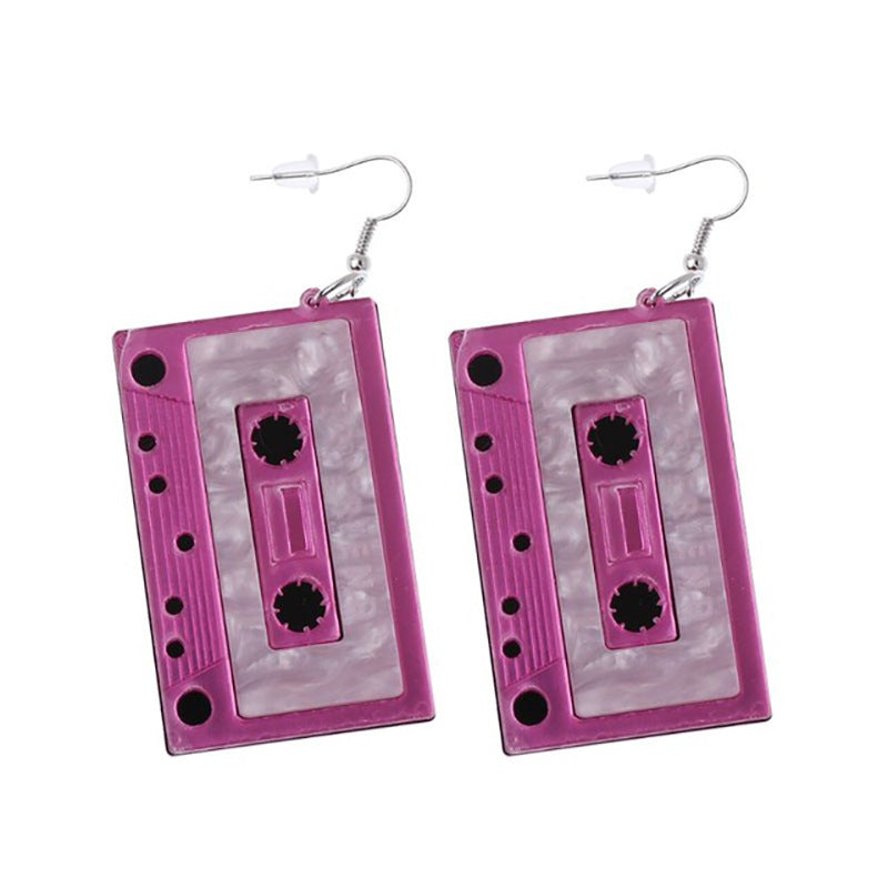 Retro-Inspired Cassette Tape Earrings Kalsten