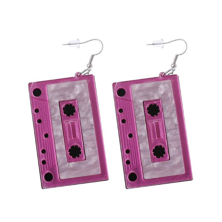 Retro-Inspired Cassette Tape Earrings Kalsten