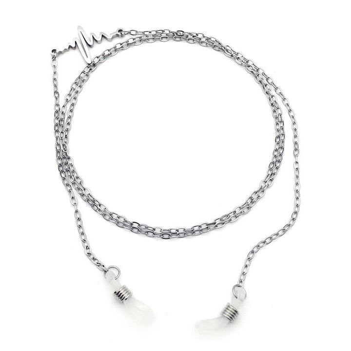 Trendy Heartbeat Design Eyewear Chain Kalsten