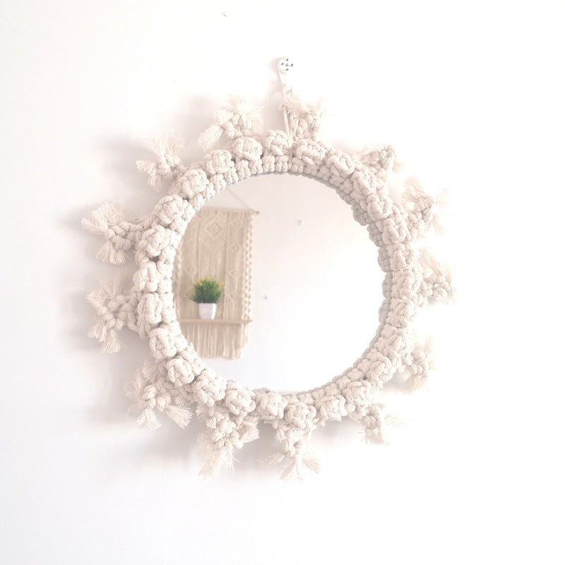 Decorative Macrame Wall Mirror Acalora