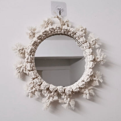 Decorative Macrame Wall Mirror Acalora