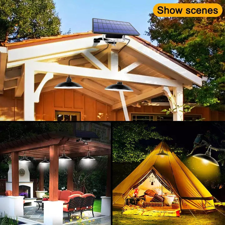 SolarDuo LED Lamp Set on Solar Energy with Remote Control | Kalsten
