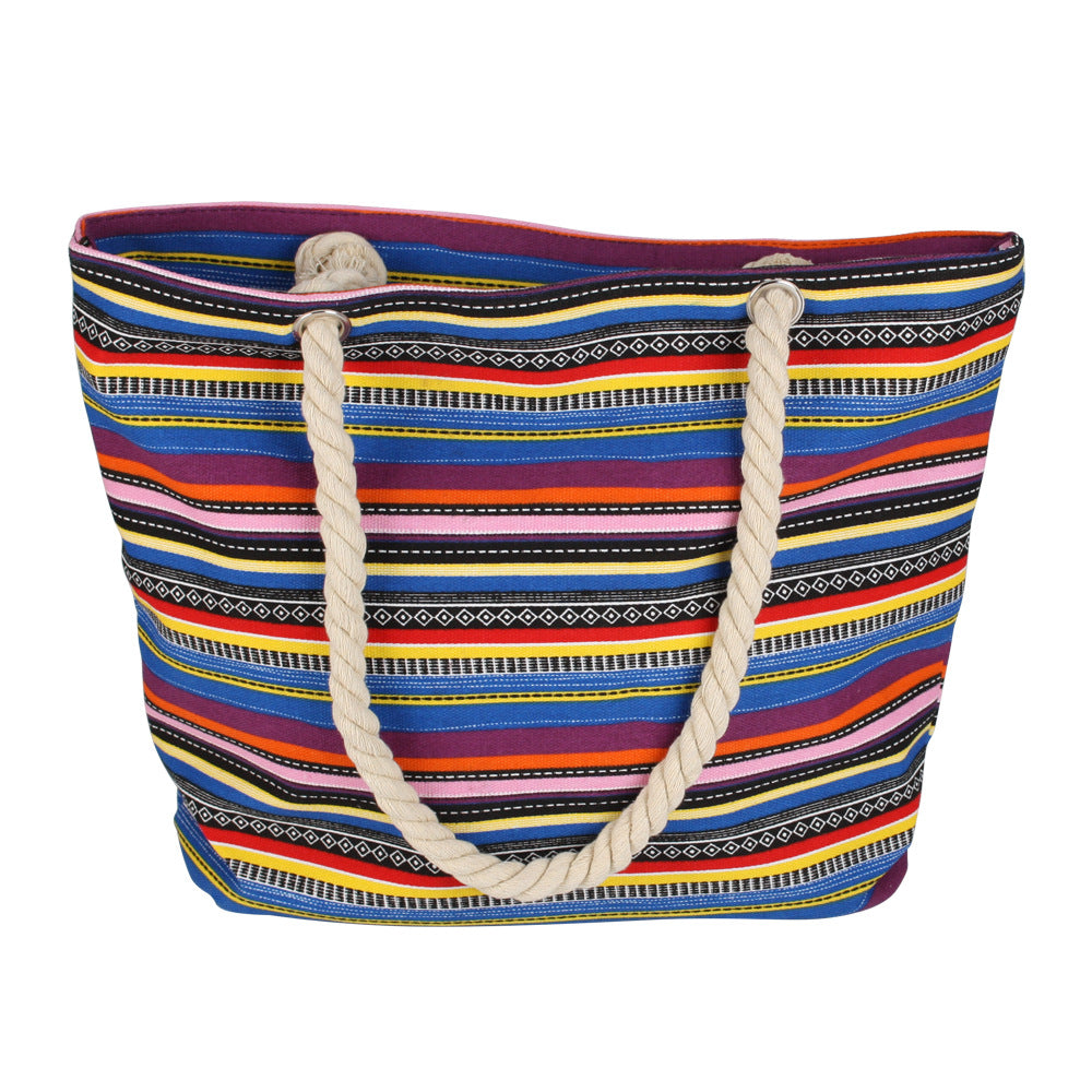 Colorful cotton striped bag Kalsten