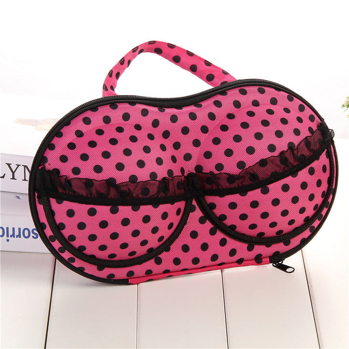Polka Dot Travel Makeup Organizer Case Kalsten