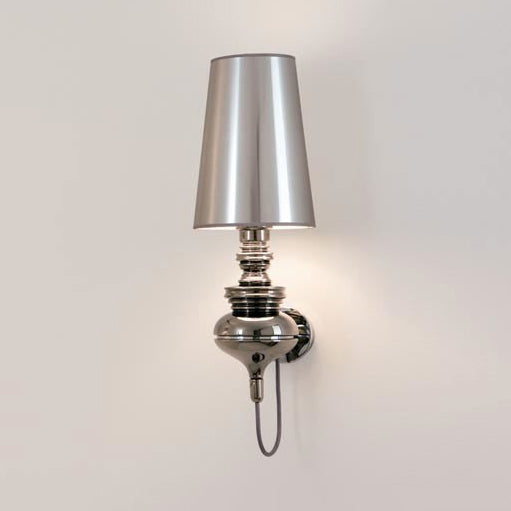 Tapered Wall Sconce Lighting Contemporary Fabric White/Black/Silver LED Sconce Light, 6"/8"/10" Dia | Kalsten