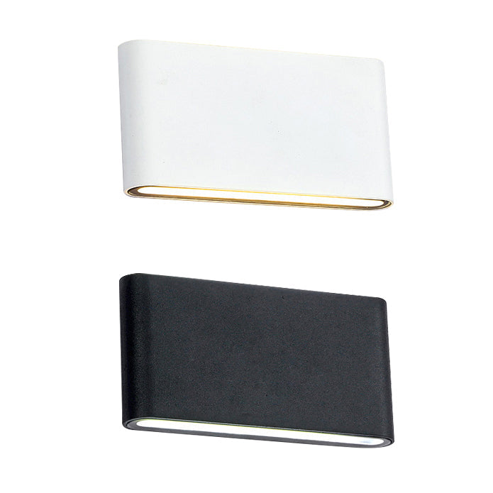Black/White Rectangular Wall Washer Light Modern Stylish Warm/White Light LED Aluminum Wall Sconce for Hallway, 4.5"/7" W | Kalsten