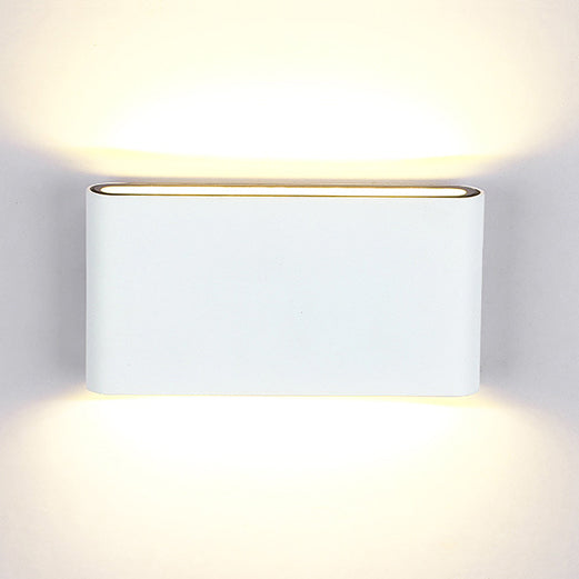 Black/White Rectangular Wall Washer Light Modern Stylish Warm/White Light LED Aluminum Wall Sconce for Hallway, 4.5"/7" W | Kalsten