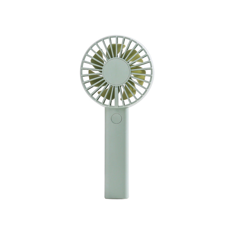 Unisex portable battery-operated mini hand fan with one-button operation and protected fan grill Kalsten