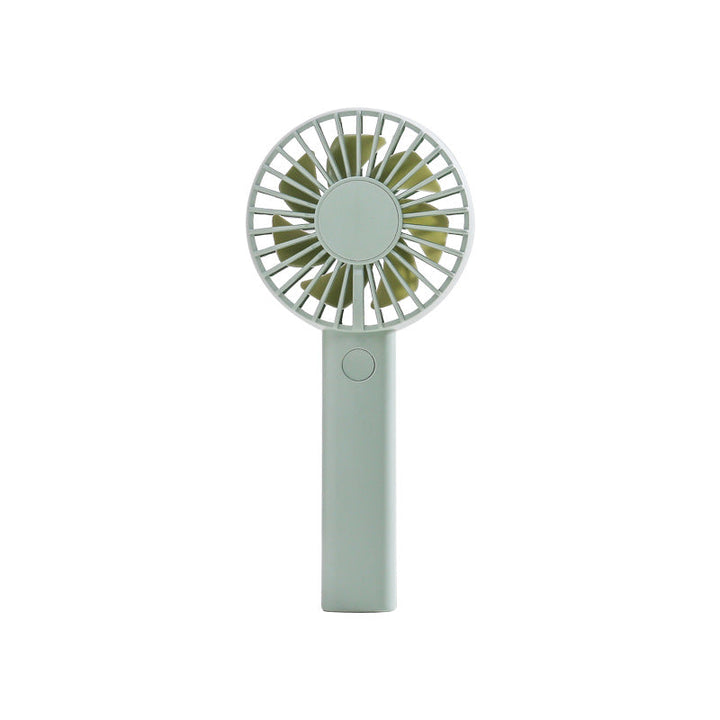 Unisex portable battery-operated mini hand fan with one-button operation and protected fan grill Kalsten
