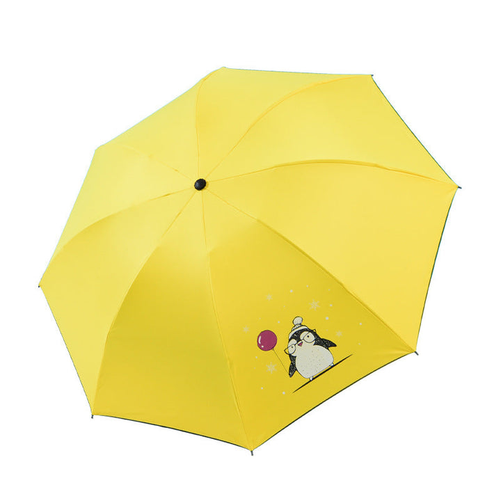 Ladies folding umbrella with cheerful motif Kalsten