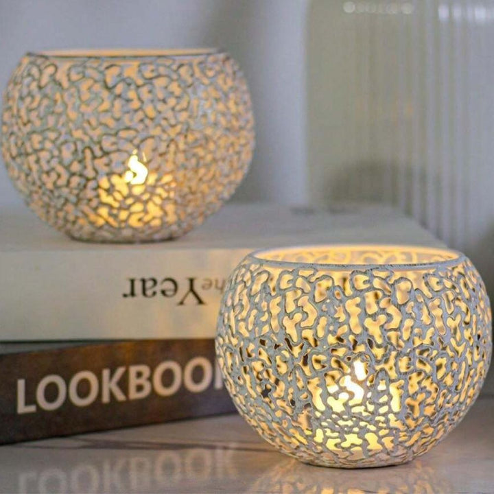 Glow Sphere Glass Candle Holder