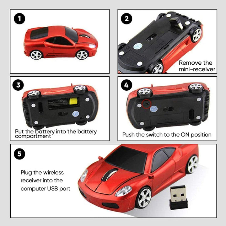 Kalsten | Cool Sport Car Shape Wireless Mouse
