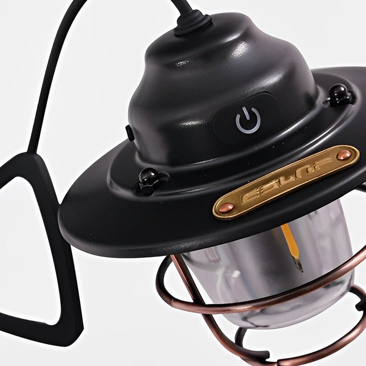 Round LED Waterproof USB Rechargeable Retro Outdoor Light Camping Lamp | Kalsten