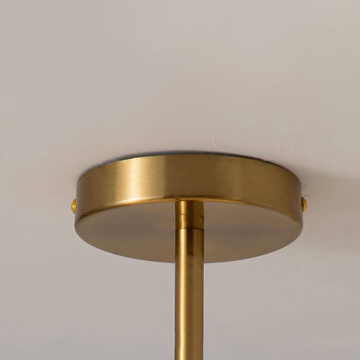Pendant Light Glass Electroplated Copper 10.6 in Flush Mount Hallway Living Room Bedroom Modern Ceiling Lighting | Kalsten