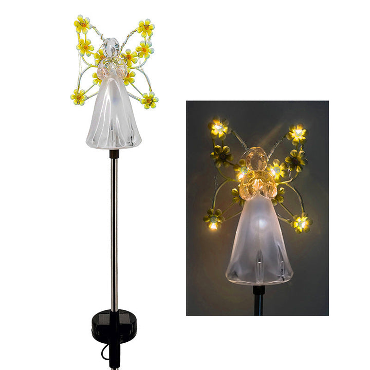 Kalsten | Luminous Haven Solar Angel LED Garden Light – Elegant Outdoor Illumination for Gardens and Memorials