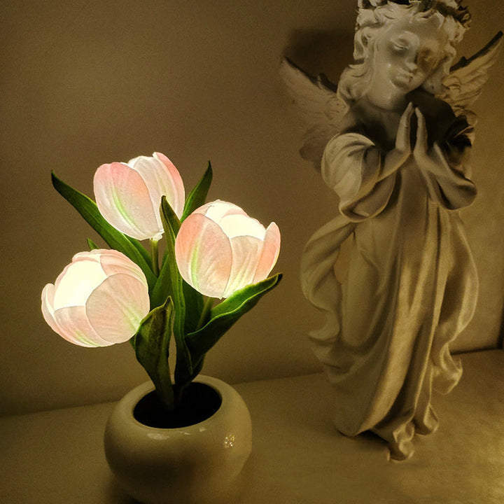 LED Tulip Nightstand Lamp Flower Table Lamp | Kalsten