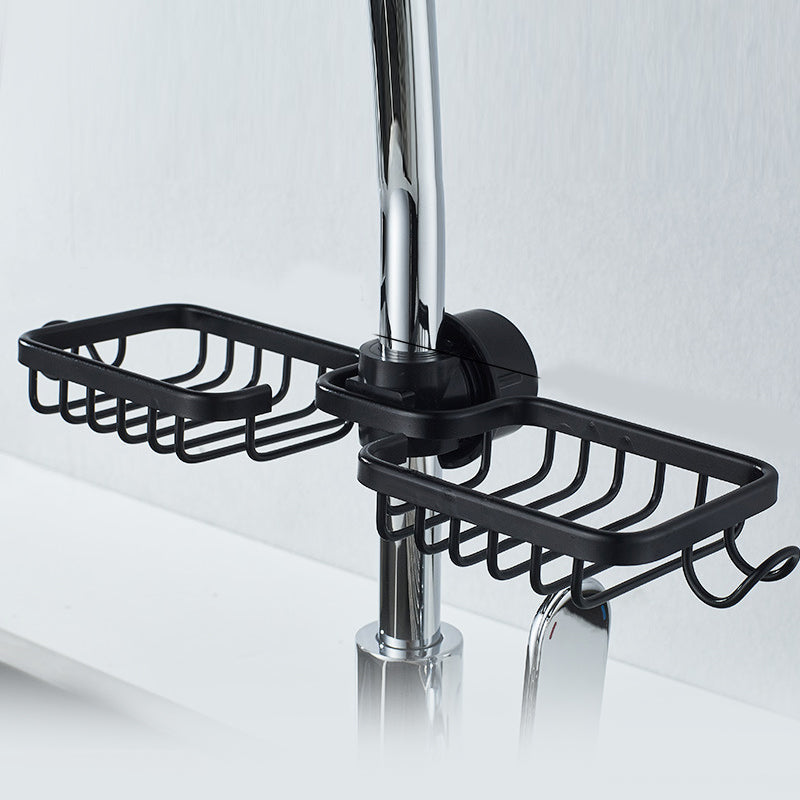 Shower holder for Shampoo & Soap – Stainless Steel – Silver or Black – No Drilling | Kalsten