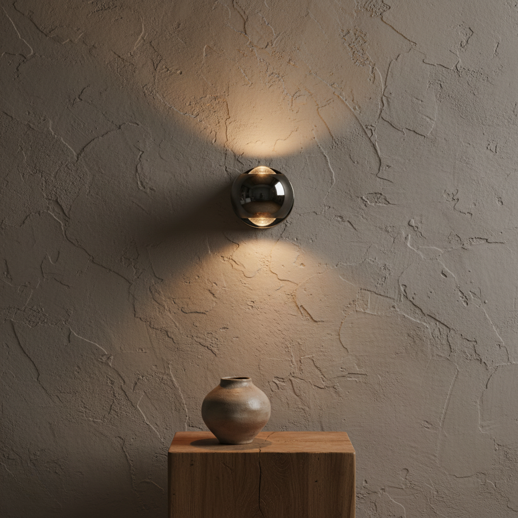 Diabolo Hourglass Dual-Beam Wall Sconce