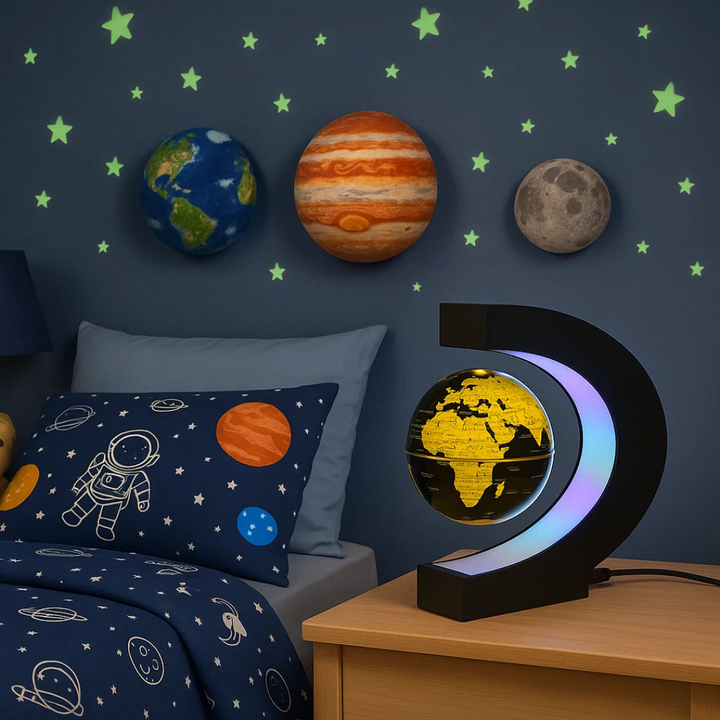 Kalsten | AstroGlobe LED World Globe – Floating Globe Lamp with Magnetic Suspension