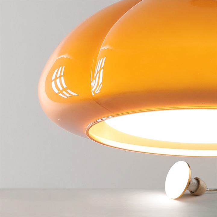 Vintage Glass Pumpkin Pendant Light | Kalsten