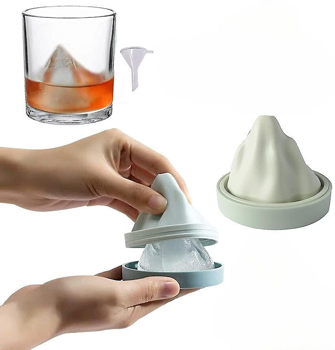 Reusable Silicone Snow Mountain Iceberg Ice Cube Mold with Lid | Kalsten