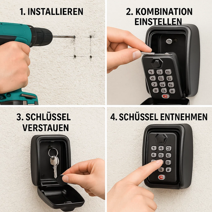 KeyGuard Outdoor Safe – Weather-Resistant Wall-Mounted Key Box | Kalsten