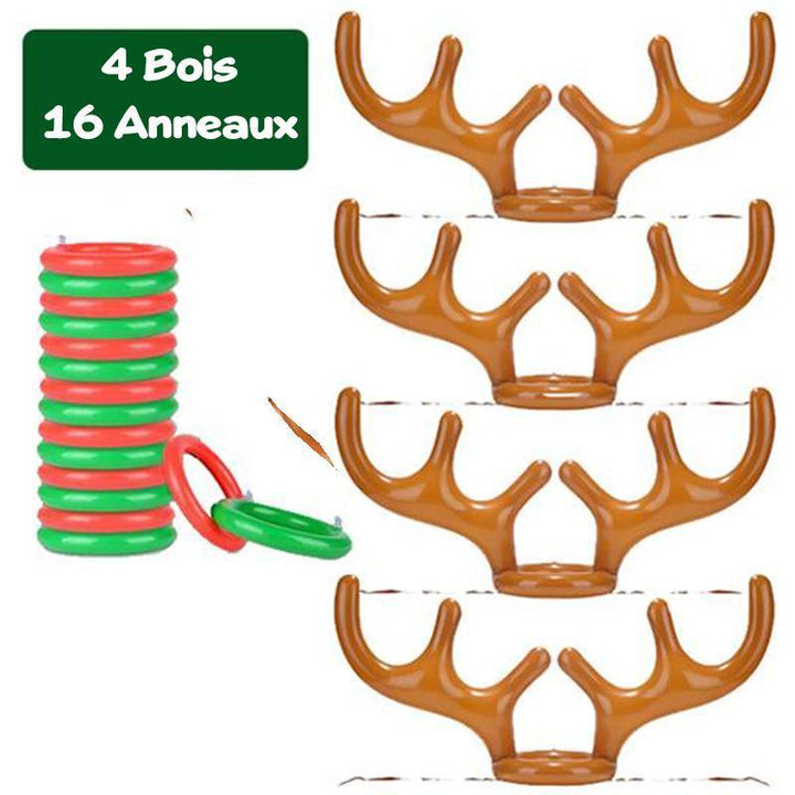 Christmas Reindeer Wooden Ring Toss Game | Kalsten