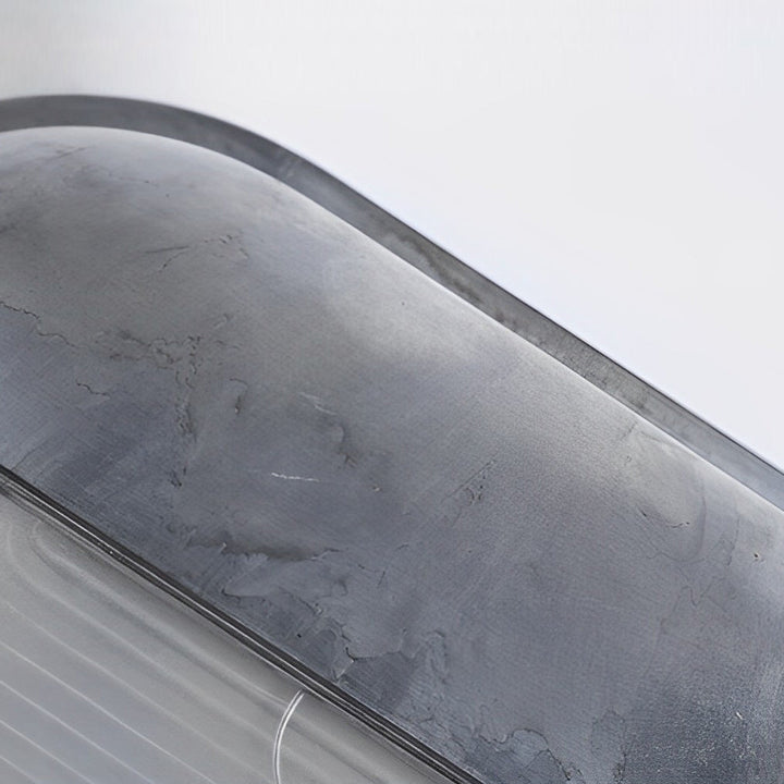 Round Oval Cast Aluminum Glass Waterproof Retro Industrial Wall Lamp | Kalsten