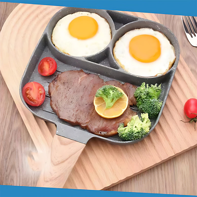 Kalsten | Four-hole egg pan, breakfast omelette household frying pan non-stick pan