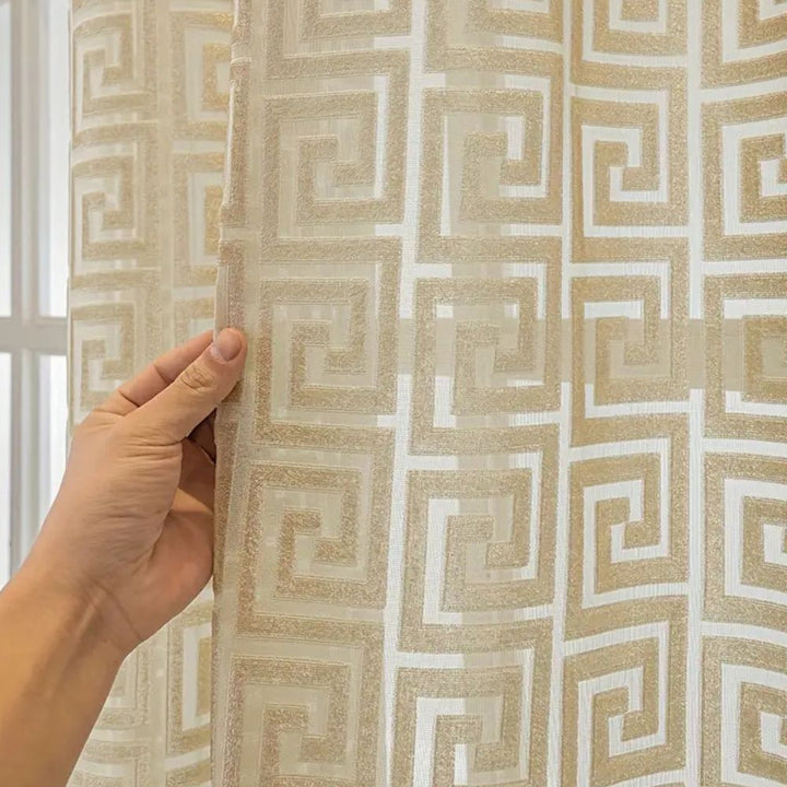 Imperial Maze Embroidered Curtains