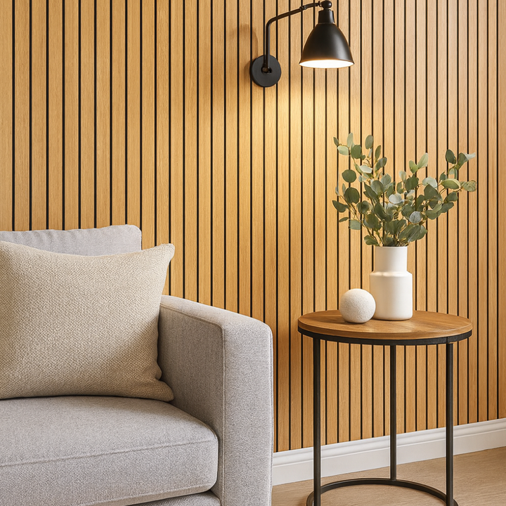 Self Adhesive Waterproof Wall Panel Wood Look Design Kalsten