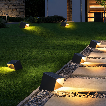 Solar Stainless-Steel Pathway Light with Remote