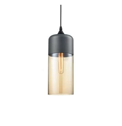 Kalsten | Hand-Blown Glass & Wood Pendant Light Adjustable