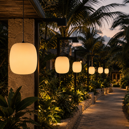 Japanese-Style Waterproof Outdoor Hanging Lantern