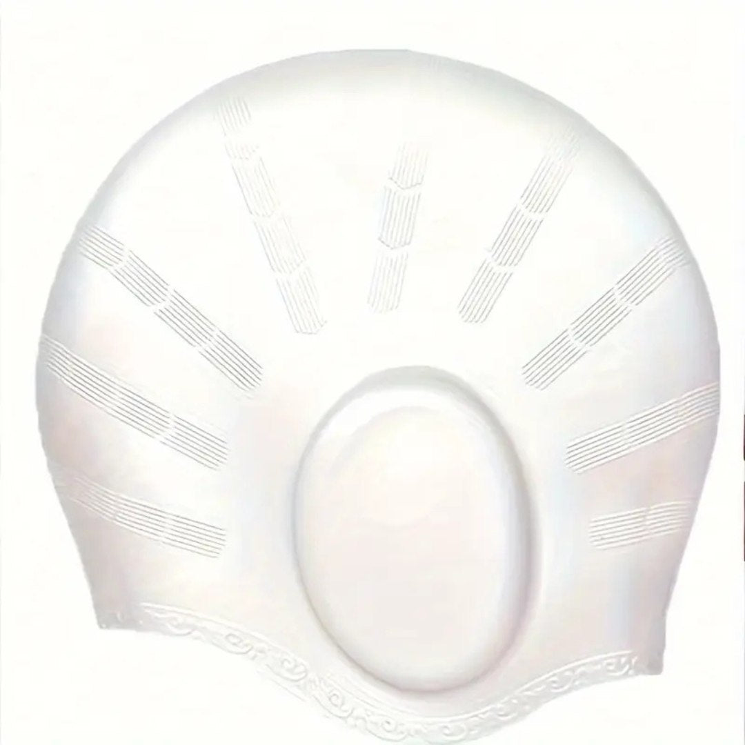 Kalsten | Silicone Swim Cap with Ear Protection for Long Hair