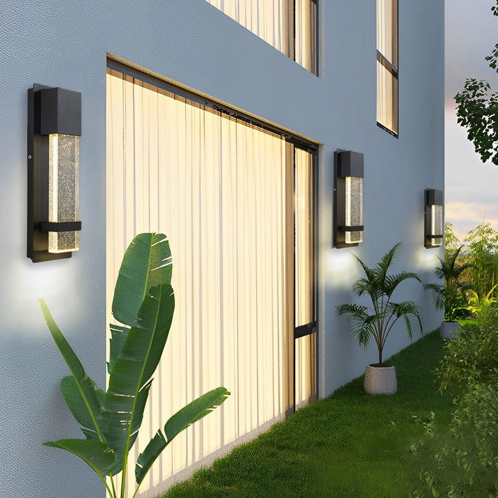 Minimalist Crystal Bubble Glass Waterproof LED Motion Sensor Wall Lamp | Kalsten