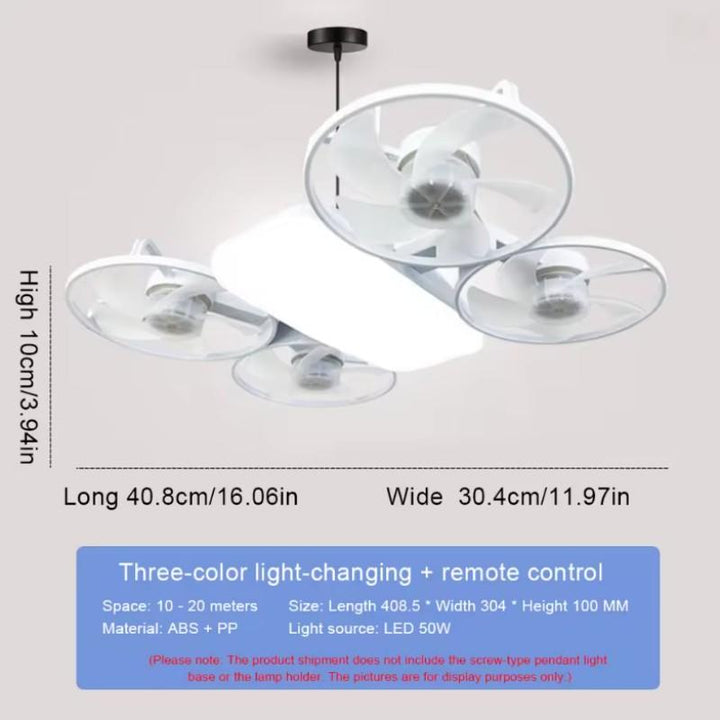 Modern Four Blade Ceiling Fan Light | Kalsten