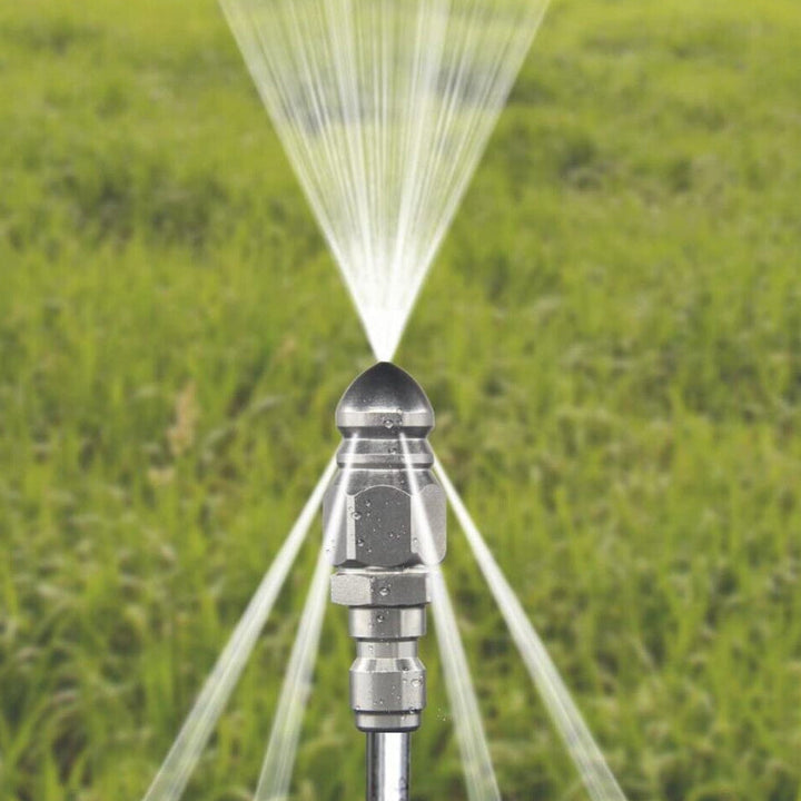High pressure nozzle made of stainless steel for unclogging wastewater pipes | Kalsten
