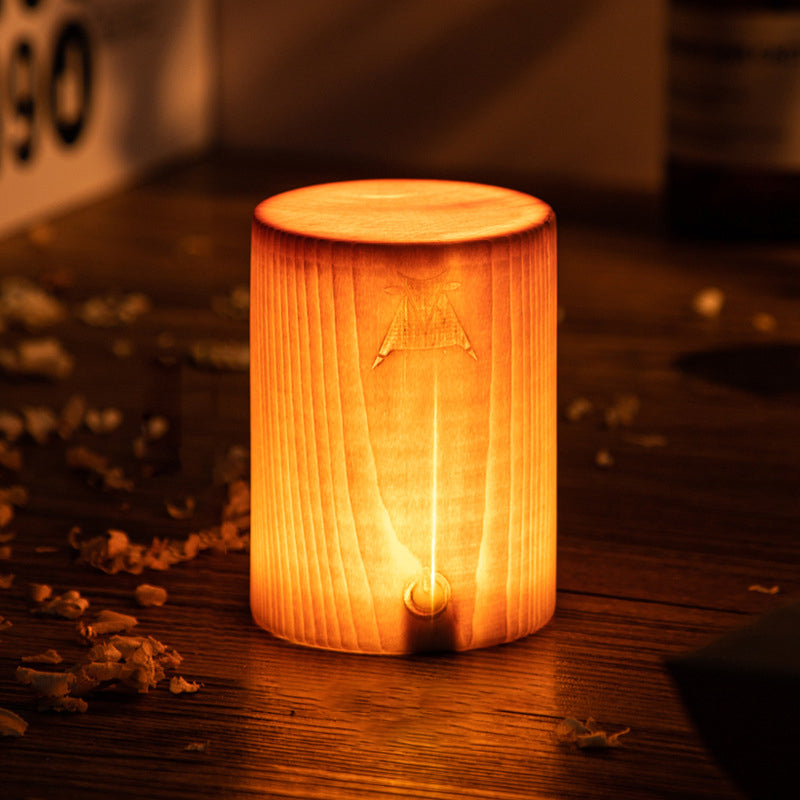 Stylish LED Table Lamp - WoodGlow | Kalsten