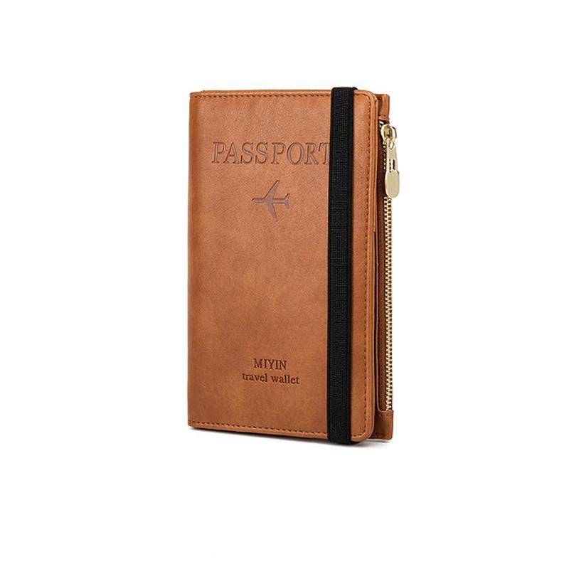 Men's Leather Passport Wallet with RFID Blocking | Kalsten