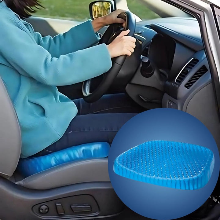 ComfortGel Orthopedic Gel Seat Cushion | Pressure Relief - Tailbone Pain - Lower Back Support - For Office Chair - Car - Wheelchair Use Kalsten