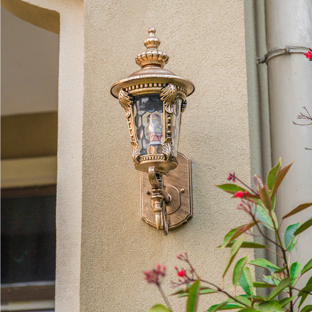 Kalsten | Outdoor Vintage Glass Wall Lantern Light