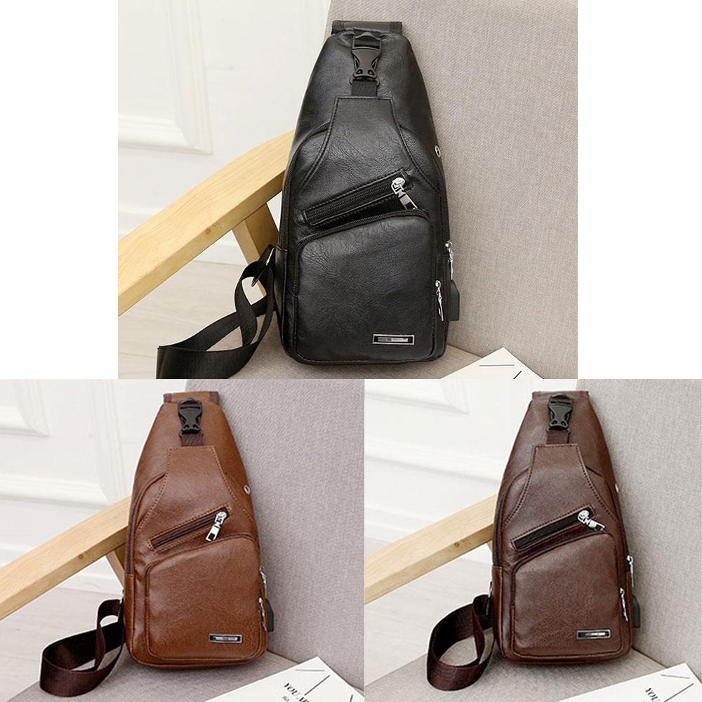 Shoulder bag crossbody bag for men with USB charging port | Kalsten