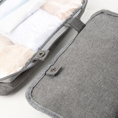 Karnz | Travelique Travel Cosmetic Organizer | Compact & Water-Repellent | With 4 Compartments & 360° Hook | For Women & Men