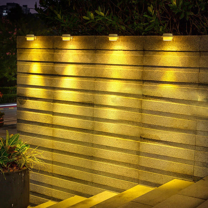 Solar Cylinder LED Outdoor Waterproof Fence Wall Sconce Lamp | Kalsten
