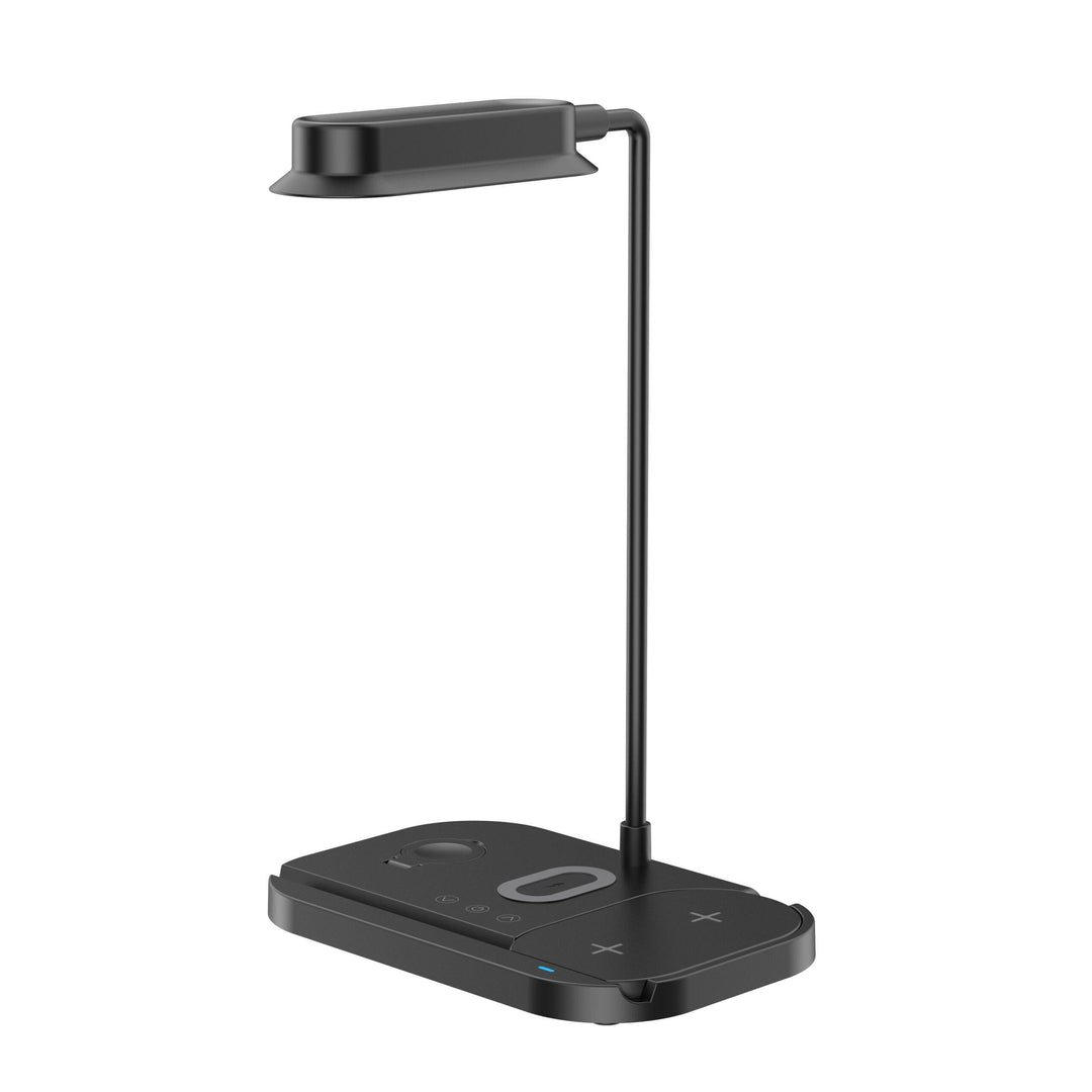 LED table lamp with dimmer and wireless charger for smartphones (4-in-1) | Kalsten